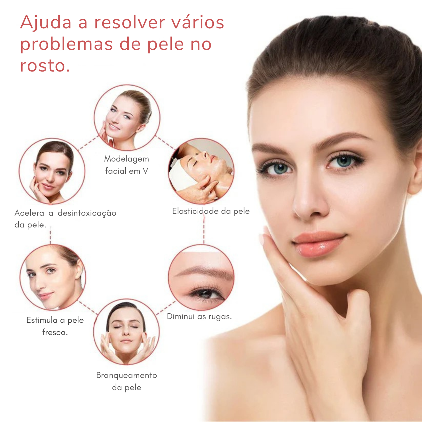 Lifting Facial Vibratório de Ouro 24K